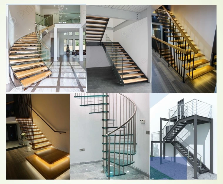 Wood Stair Landing Steel Beam Wooden Staircase Stairs